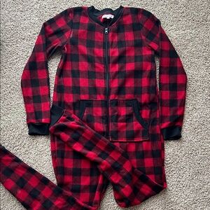 Women’s plaid onesie